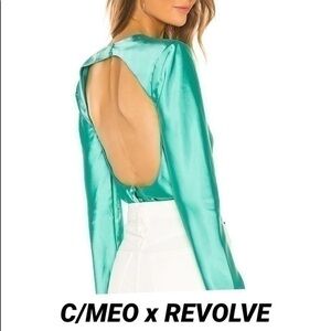 C/MEO x REVOLVE Polarized Mint green Blouse
